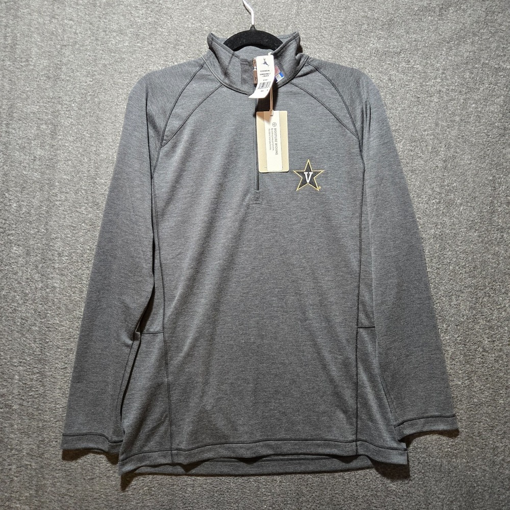 Tommy Bahama Palm Pro 1/2 Zip IslandZone Gray Vanderbilt Commodores 1/4 Zip Sz S